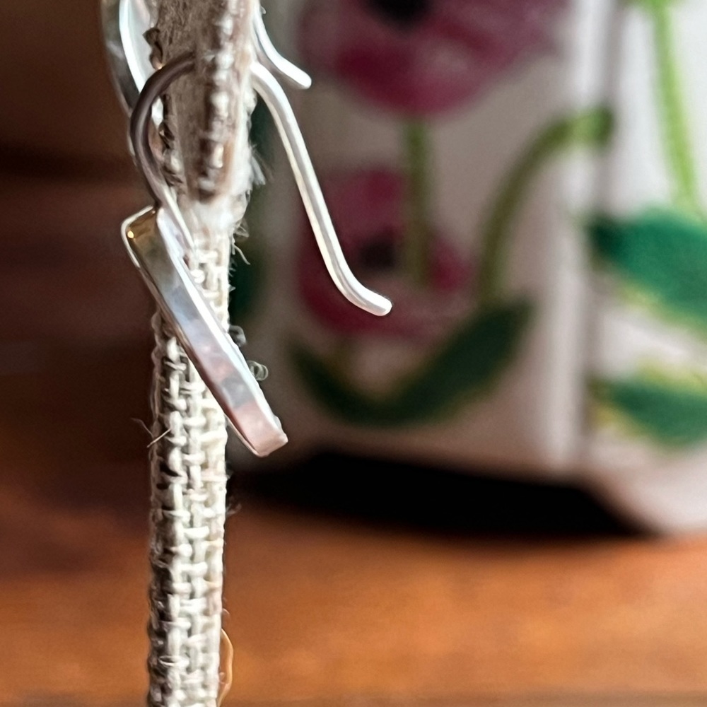 Handcrafted Solid Sterling Silver Disc Earrings -… - image 3